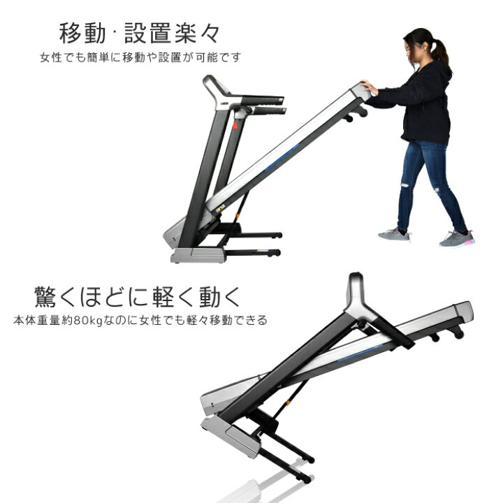 楽天市場】【努力価格】 ルームランナー MAX20km/h 準業務用 