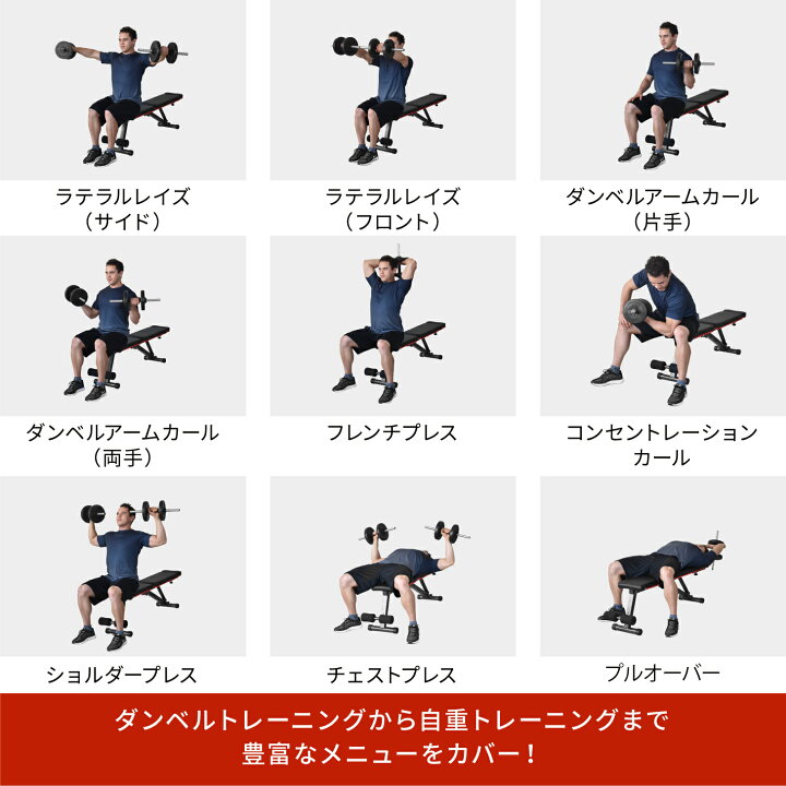 楽天市場】【努力価格】 4WAYトレーニングベンチ ヘッドレスト付き  
