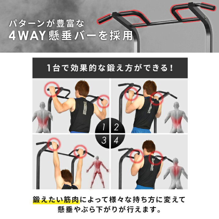 楽天市場 コミコミ価格 円 ぶら下がり健康器 Barwing モデル 高さ調整11段階 3dパット搭載 4way懸垂バー 懸垂 クッション付き マルチジム 懸垂マシン チンニング 筋トレ 懸垂 トレーニング 筋トレグッズ Youten 楽天市場店