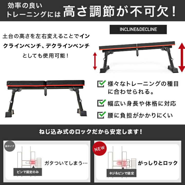 楽天市場】□4/17迄 SALE価格□ フラットベンチ トレーニングベンチ 