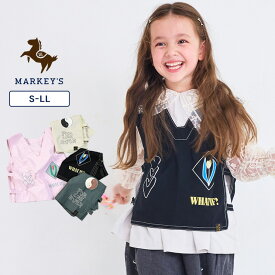 【SALE／50%OFF】【親子お揃い】ツイルプリントベスト（S〜LL）マーキーズ 子供服 綿100% キッズ ベビー 男の子 女の子 トップス ベスト 2025AW【メール便対象／日時指定不可】pickup02