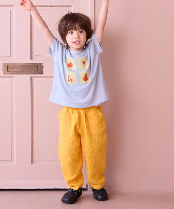 楽天市場】ダブルガーゼイージーパンツマーキーズ 子供服 綿100 
