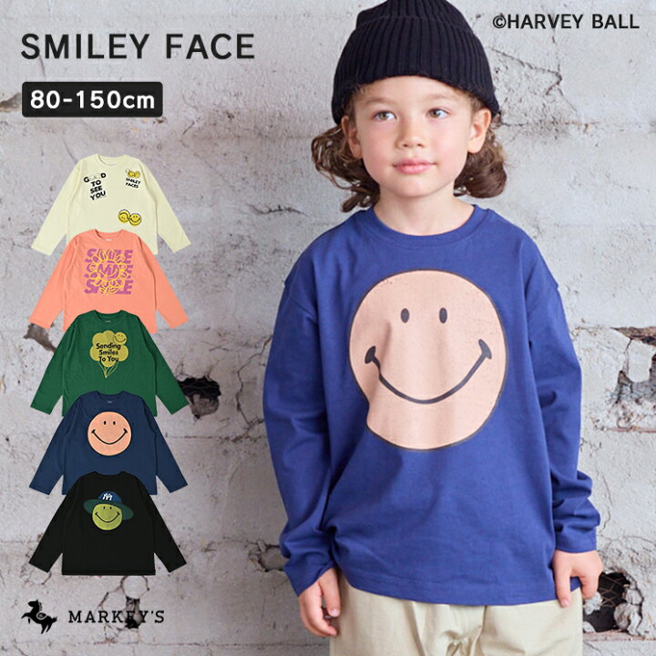 楽天市場】【別注】SMILEY FACE プリントロンTee マーキーズ 子供服  