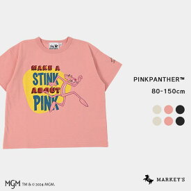 【別注】ピンクパンサープリントT PINKPANTHER マーキーズ 子供服 キッズ ベビー 男の子 女の子 トップス 半袖 2024SS 【メール便対象】