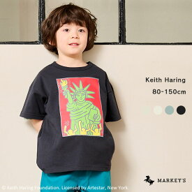 【別注】Keith Haring(TM) プリントTee キースへリング マーキーズ 子供服 キッズ ベビー 男の子 女の子 トップス 半袖 2024SS 【メール便対象】