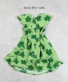 【SALE／30%OFF】【親子お揃い】総柄ビッグカラーワンピース(90〜150cm) マーキーズ 子供服 キッズ ベビー 女の子 ワンピース リンクコーデ 総柄 ホーガン 2025SS