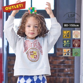 【アウトレット】スウェード裏毛ラグランカレッジトレーナー マーキーズ 子供服 キッズ ベビー 女の子 トップス 長袖 トレーナー 保育園　通園通学 おでかけ デイリー 2024AW