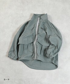 【SALE／24%OFF】ナイロンビッグポケットジャケット ウインドブレーカー 羽織 子供服 キッズ ベビー 男の子 女の子 アウター 長袖 ロング 長袖 ナイロンジャケット ロゴ セットアップ対応 2025AW