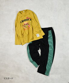 【SALE／50%OFF】【限定アイテム】Weeklysセットアップ ルームウェア ワンマイルウェア コーデネート 一部店舗限定 子供服 キッズ ベビー 男の子 女の子 トップス ロンT 長袖 ボトムス ロングパンツ 2025AW