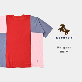 【SALE／30%OFF】 Big Switching Polo-T Nasngwam ナスングワム DAKOTA MARKEY'S マーキーズ M 大人 レディース メンズ お揃い トップス 半袖