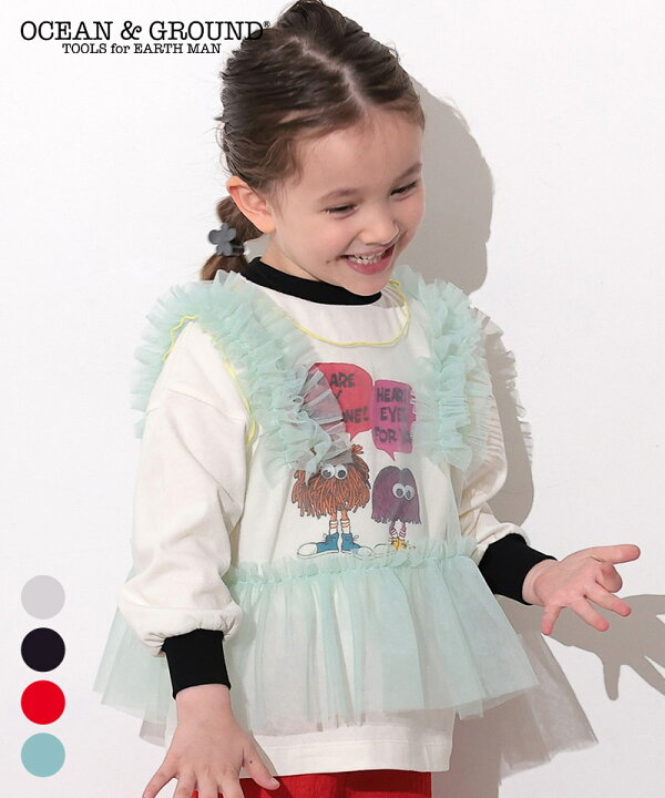 楽天市場】チュールフリルベスト オーシャンアンドグラウンド 子供服 