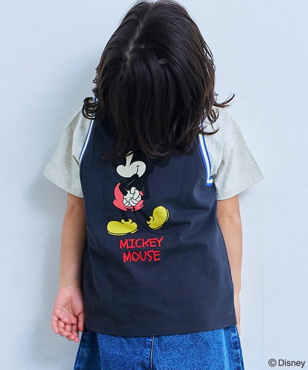 楽天市場】【別注】ミッキーマウス ラインリブタンクトップ 子供服 