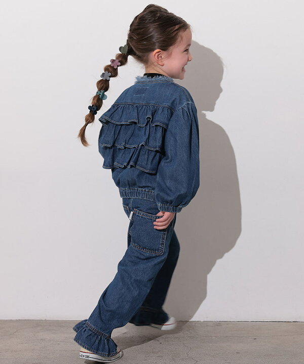 楽天市場】【SALE／50%OFF】ノーカラーフリルデニムJKT 子供服 男の子 