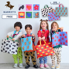 【新色入荷】総柄レッスンバッグ マーキーズ 子供服 子供雑貨 男の子 女の子 お揃い バッグ 鞄 グッズ 習い事 2026SS【メール便対象／日時指定不可】