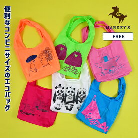 【再入荷】イラストエコバッグ コンビニサイズ 子供服 雑貨 キッズ ベビー 男の子 女の子 大人 レディース 新学期グッズ 入園入学 通園通学 習い事 2026SS 【メール便対象／日時指定不可】