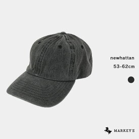 Baseball Low Cap -denim-（53-62cm） newhattan マーキーズ 子供服 雑貨 大人 レディース メンズ キッズ ベビー 男の子 女の子 帽子 2023AW