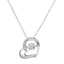 スワロフスキー SWAROVSKI ダンシングストーン ネックレス シンプル ダンシングストーンネックレス 人気 ネックレス レディース 金属アレルギー ハート 揺れる キュービックジルコニア チェーン ロング クロスフォー 一粒 プラチナ