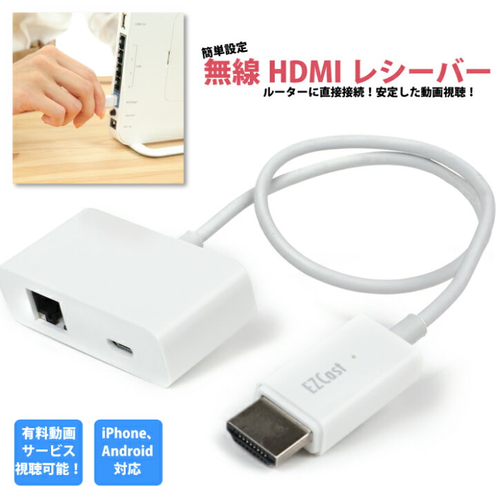 楽天市場】ドングルレシーバー Anycast iPhone iPad Android 対応 4K Wi-fi ワイヤレス Bluetooth ドングル Wifi Mirascreen 最新版 無線 hdmi アダプタ ミラーリング テレビ TV Youtube LAN 有線 ミラキャスト Miracast レシーバー dongle レシーバ おすすめ ...