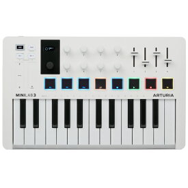 Arturia MiniLab 3 WH ホワイト　MIDIコントローラー　【配送区分C】