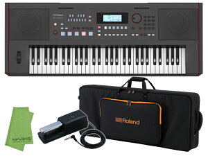 Roland ���[�����h E-X50 Arranger Keyboard �����P�[�X + �y�_�� �Z�b�g