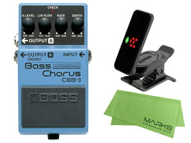 【即納可能】BOSS Bass Chorus CEB-3 + KORG Pitchclip 2 PC-2 + マークスオリジナルクロス セット（新品）【送料無料】【区分A】