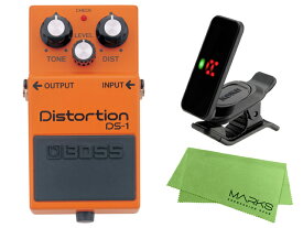 【即納可能】BOSS Distortion DS-1 + KORG Pitchclip 2 PC-2 + マークスオリジナルクロス セット（新品）【送料無料】【区分A】