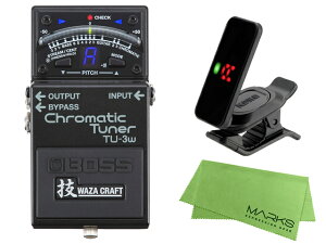 BOSS Chromatic Tuner TU-3w (J) + KORG Pitchclip 2 PC-2 + }[NXIWiNX Zbg@RpNgGtFN^[