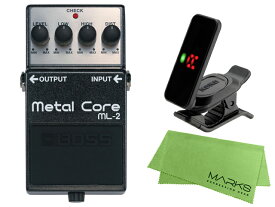 【即納可能】BOSS Metal Core ML-2 + KORG Pitchclip 2 PC-2 + マークスオリジナルクロス セット（新品）【送料無料】【区分A】