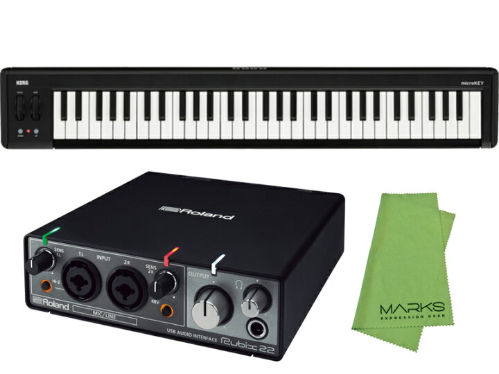 楽天市場】【即納可能】Roland Rubix22 + KORG microKEY2-61 セット 