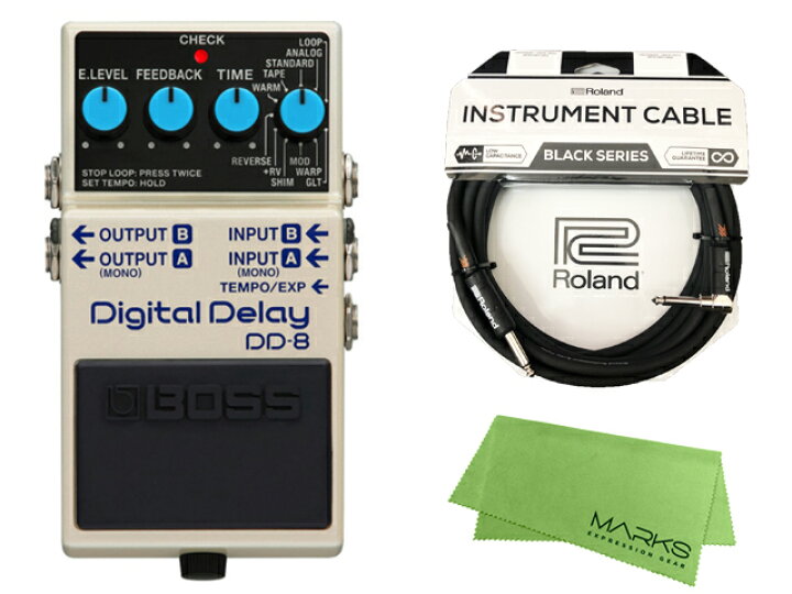 楽天市場】【即納可能】BOSS DD-8+ Roland ケーブル+ クロス セット 