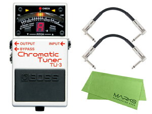 BOSS �{�X Chromatic Tuner TU-3 + �����_�C���p�b�`�P�[�u��2�{ �Z�b�g�m�}�[�N�X�E�I���W�i���N���X�t�n�@�R���p�N�g�G�t�F�N�^�[