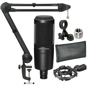 audio-technica �I�[�f�B�I�e�N�j�J AT2020 + AT8700J + AT8458a �Z�b�g�@�R���f���T�[�}�C�N + �A�[�� + �V���b�N�}�E���g