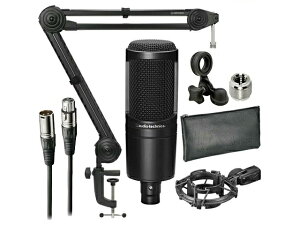 audio-technica �I�[�f�B�I�e�N�j�J AT2020 + AT8700J + AT8458a + XLR-XLR �P�[�u�� �Z�b�g �R���f���T�[�}�C�N