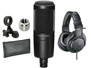 audio-technica �I�[�f�B�I�e�N�j�J AT2020 + ATH-M20X�@�R���f���T�[�}�C�N �w�b�h�z��