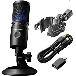 audio-technica �I�[�f�B�I�e�N�j�J AT2020USB-X + AT8455�@USB�ڑ� �R���f���T�[�}�C�N