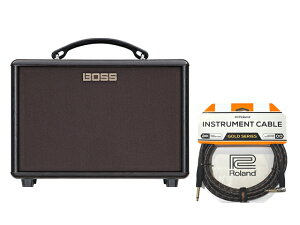 BOSS �{�X AC-22LX + Roland �P�[�u�� �Z�b�g�@�A�R�[�X�e�B�b�N�A���v