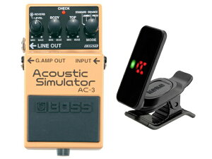 BOSS �{�X Acoustic Simulator AC-3 + KORG Pitchclip 2 PC-2�@�R���p�N�g�G�t�F�N�^�[