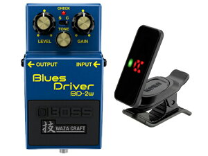 BOSS �{�X Blues Driver BD-2w (J) + KORG Pitchclip 2 PC-2�@�R���p�N�g�G�t�F�N�^�[