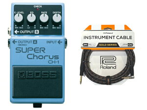 BOSS �{�X SUPER Chorus CH-1 + Roland �P�[�u�� �Z�b�g�@�R���p�N�g�G�t�F�N�^�[