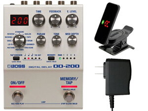 BOSS �{�X DD-200 + ����AC�A�_�v�^�[ PSA-100S2 + KORG Pitchclip 2 PC-2�@�G�t�F�N�^�[�^�f�B���C