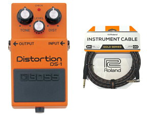 BOSS �{�X Distortion DS-1 + Roland �P�[�u���Z�b�g�@�R���p�N�g�G�t�F�N�^�[