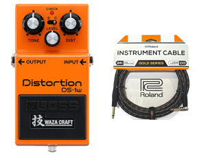 BOSS �{�X Distortion DS-1W �ZWAZA CRAFT [made in JAPAN] + Roland �P�[�u�� �Z�b�g�@�G�t�F�N�^�[