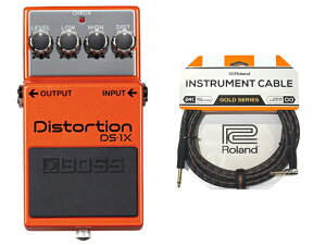BOSS �{�X Distortion DS-1X + Roland �P�[�u�� �Z�b�g�@�R���p�N�g�G�t�F�N�^�[