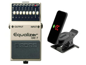 BOSS �{�X Equalizer GE-7 + KORG Pitchclip 2 PC-2�@�R���p�N�g�G�t�F�N�^�[