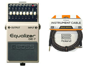 BOSS �{�X Equalizer GE-7 + Roland �P�[�u�� �Z�b�g�@�R���p�N�g�G�t�F�N�^�[