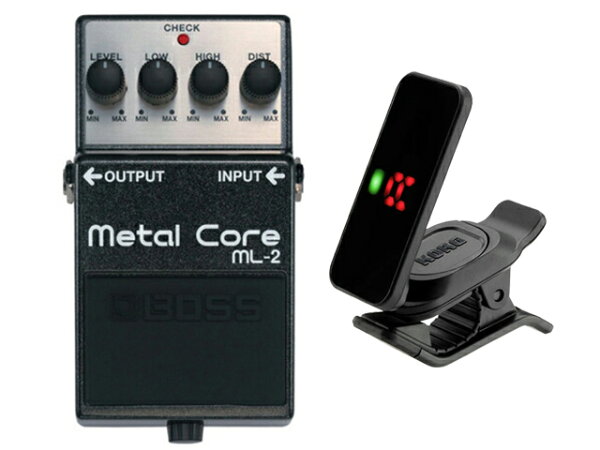 BOSS ボス Metal Core ML-2 + KORG Pitchclip 2 PC-2　コンパクトエフェクター