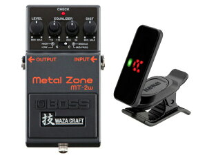 BOSS �{�X Metal Zone MT-2w + KORG Pitchclip 2 PC-2�@�M�^�[�G�t�F�N�^�[