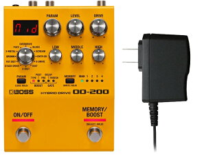 BOSS �{�X OD-200 + ����AC�A�_�v�^�[ PSA-100S2 �Z�b�g�@�G�t�F�N�^�[�^�n�C�u���b�h�E�h���C�u
