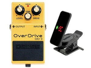 BOSS �{�X OverDrive OD-3 + KORG Pitchclip 2 PC-2�@�R���p�N�g�G�t�F�N�^�[