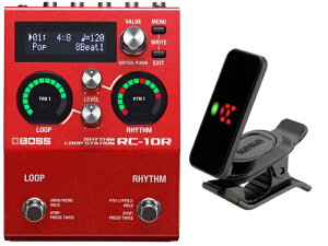 BOSS �{�X RC-10R + KORG Pitchclip 2 PC-2�@�M�^�[�G�t�F�N�^�[�^���[�p�[